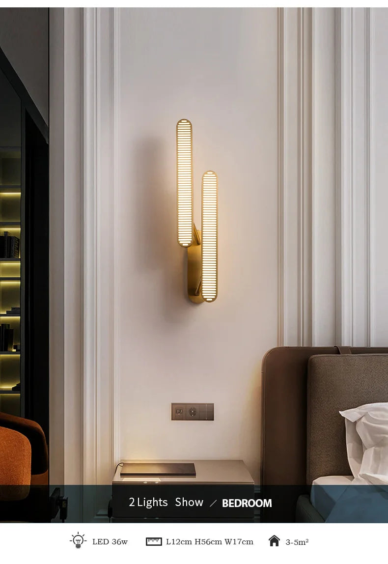 Postmodern Creative Copper Wall Lamp