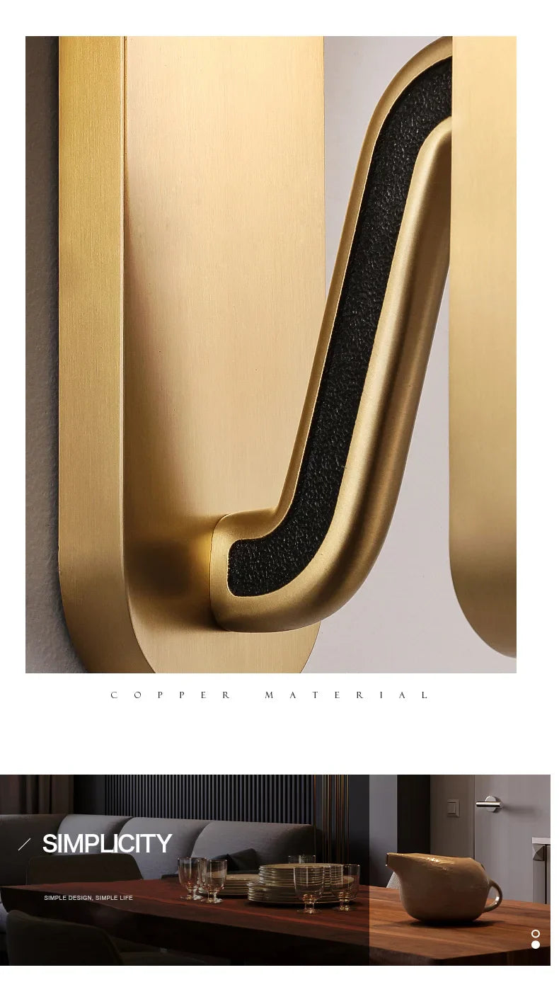Postmodern Creative Copper Wall Lamp