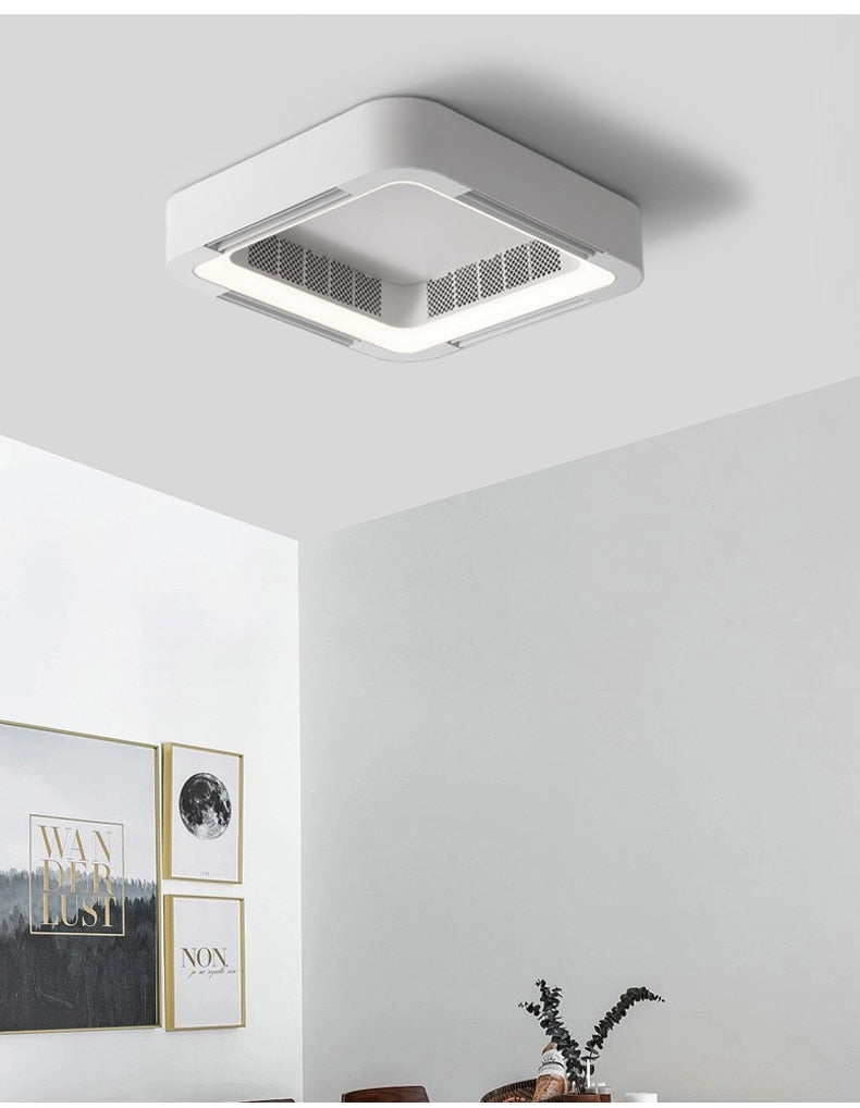 BTM Samong - Modern Bladeless App Ceiling Fan Lamp Remote control