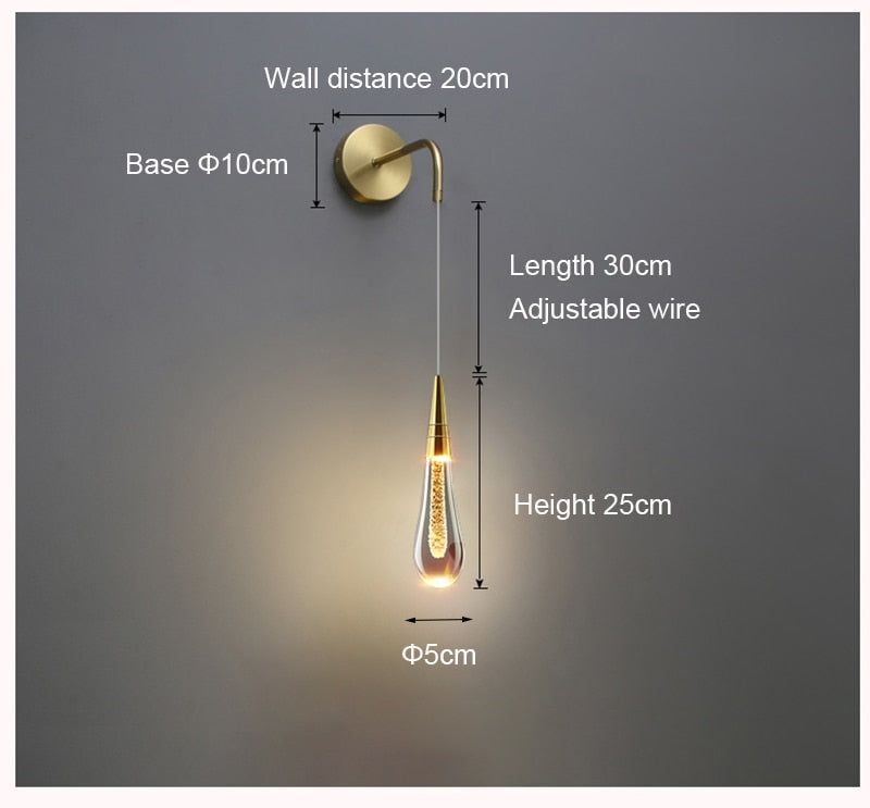 Blonche Post-Modern Crystal Wall Lights