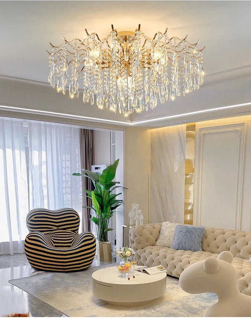 Ylk Jomnas Gold Ceiling Chandelier