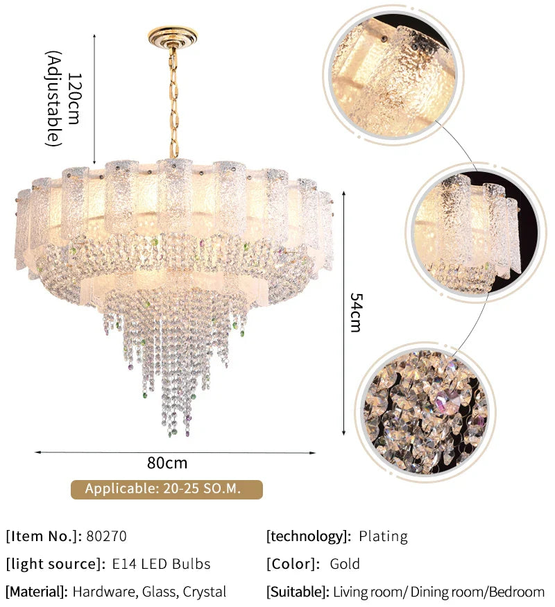 Ylk Kbale Luxury Crystal Chandelier