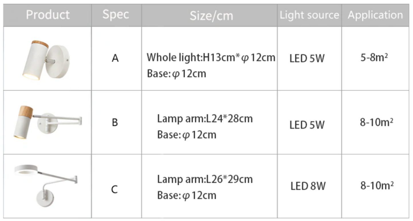 BTM Greega - Wall Lights Adjustable Arm