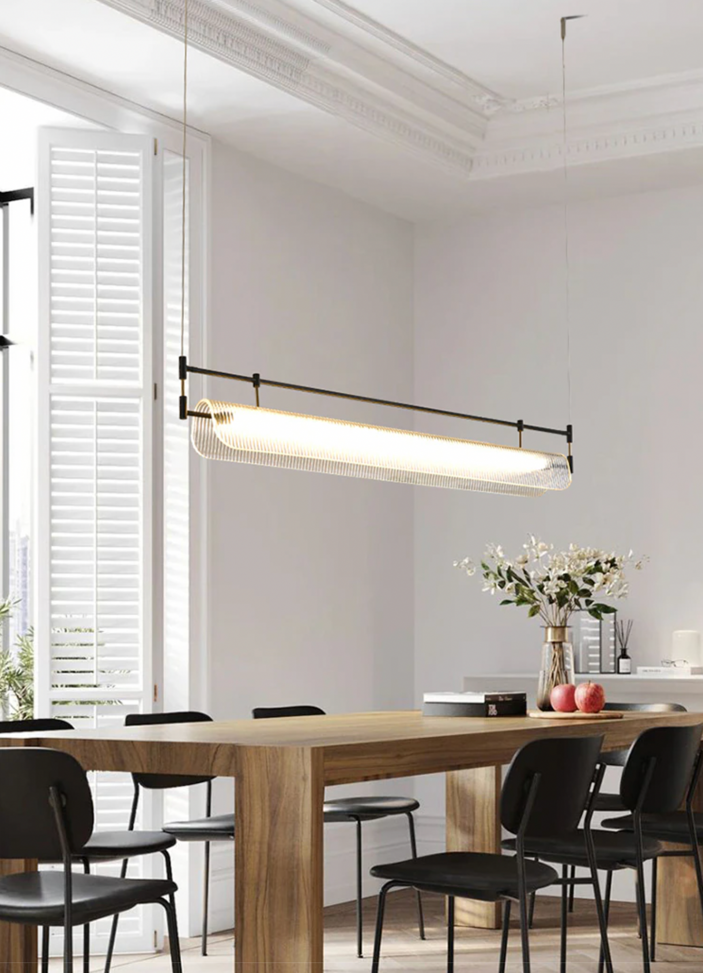 Sunoo - New Minimalist Modern Living Room Dining Table Long Chandelier