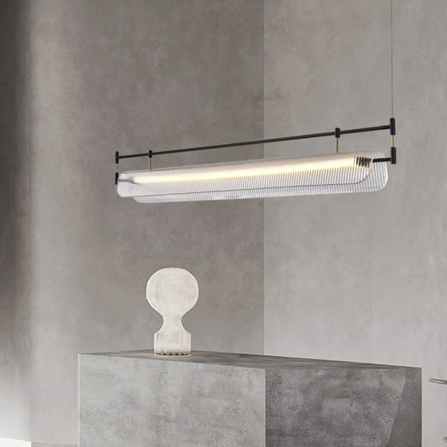 Sunoo - New Minimalist Modern Living Room Dining Table Long Chandelier