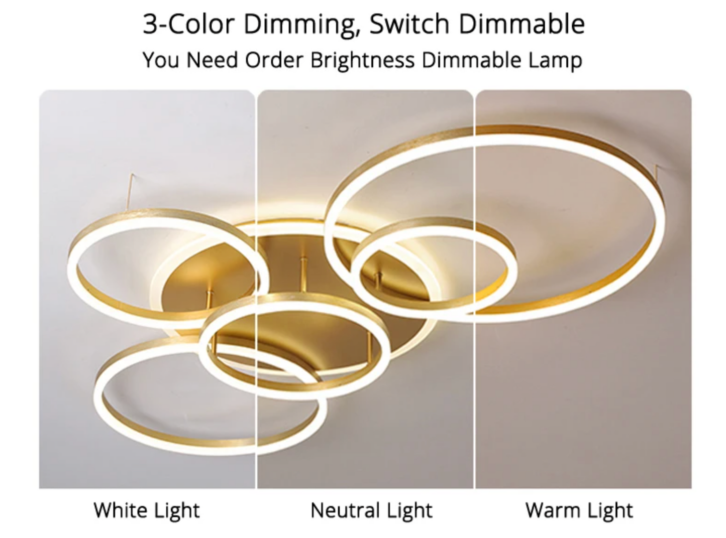 Qiyi Round Design LED Chandelier