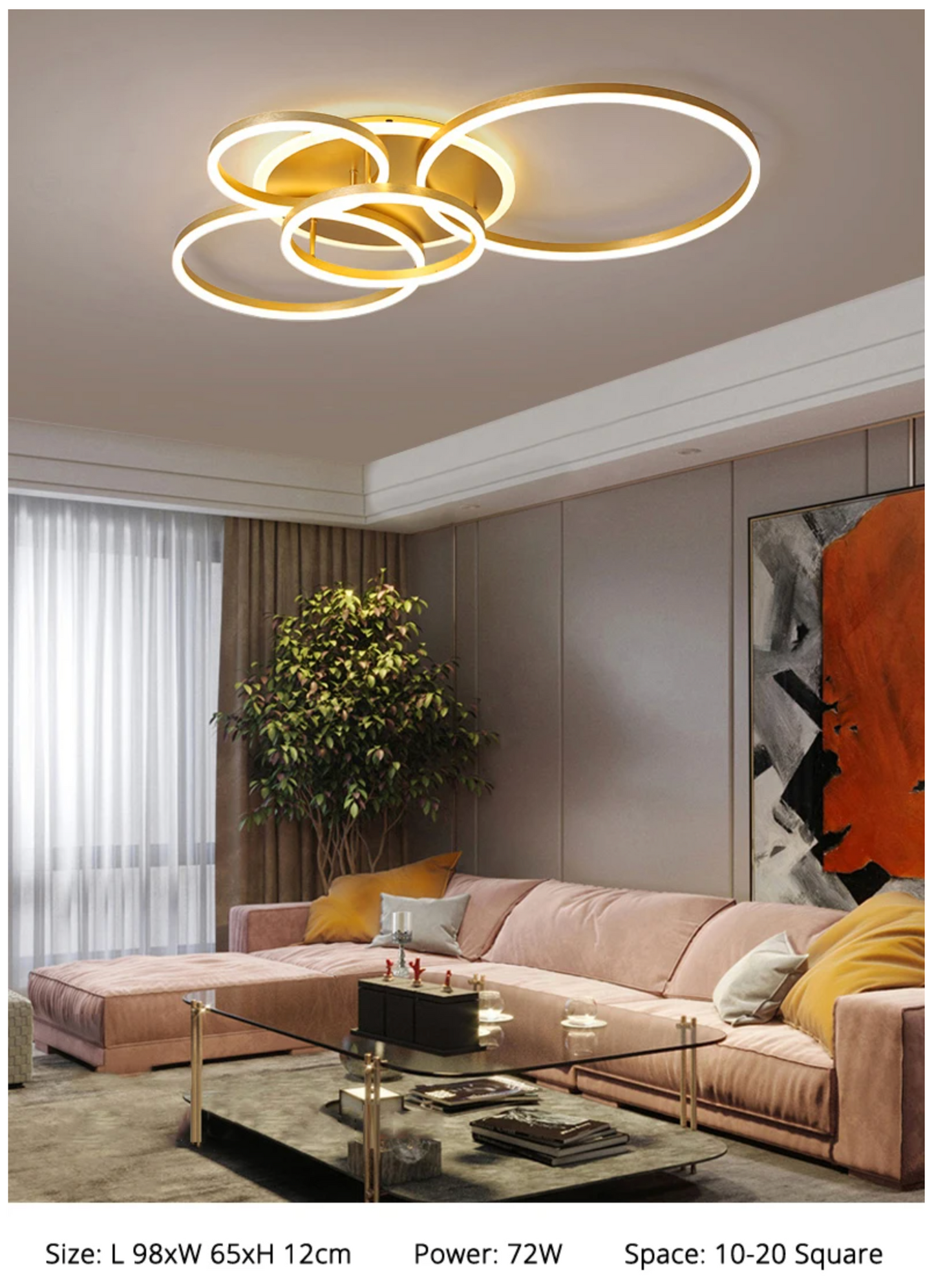 Qiyi Round Design LED Chandelier