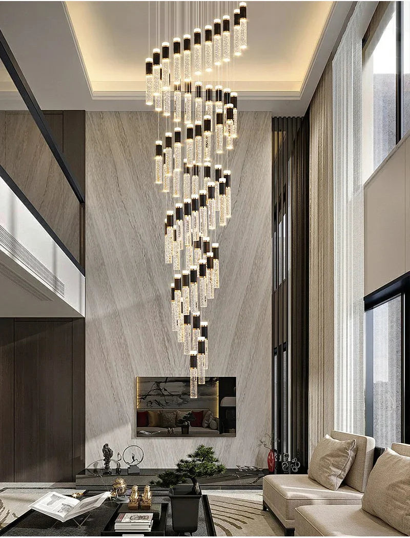 Ylk Spiral Design LED Chandelier