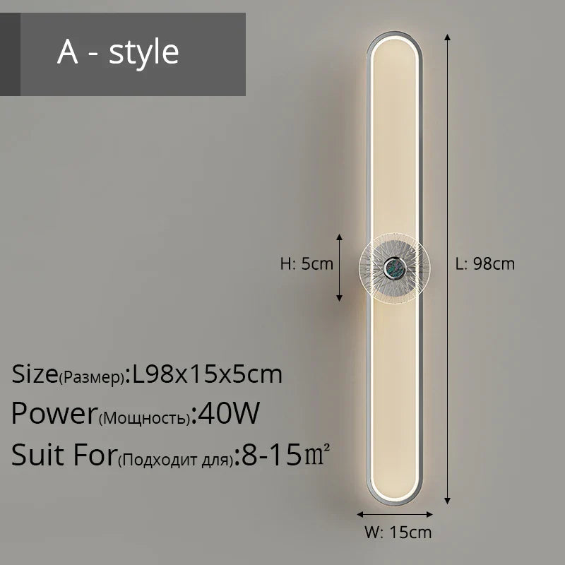 Qiyi Modern Chrome Wall Lamps