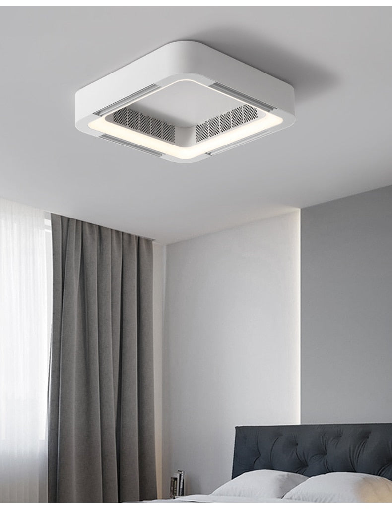 BTM Samong - Modern Bladeless App Ceiling Fan Lamp Remote control