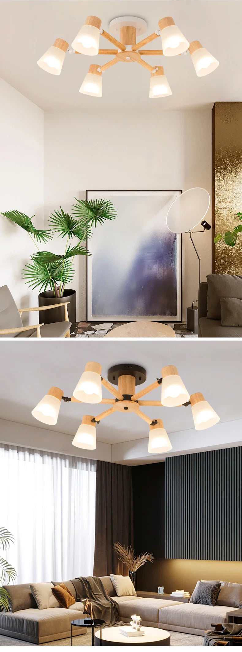 Wl Guay Nordic Wooden Chandelier