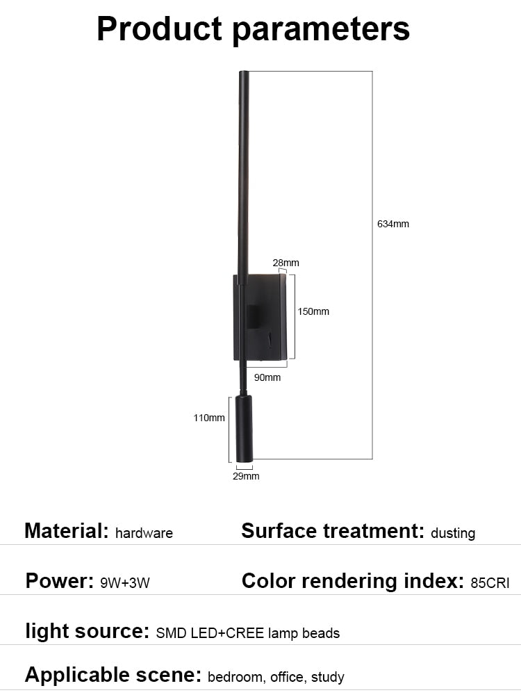 Zern Minlast Modern LED Wall Lamp