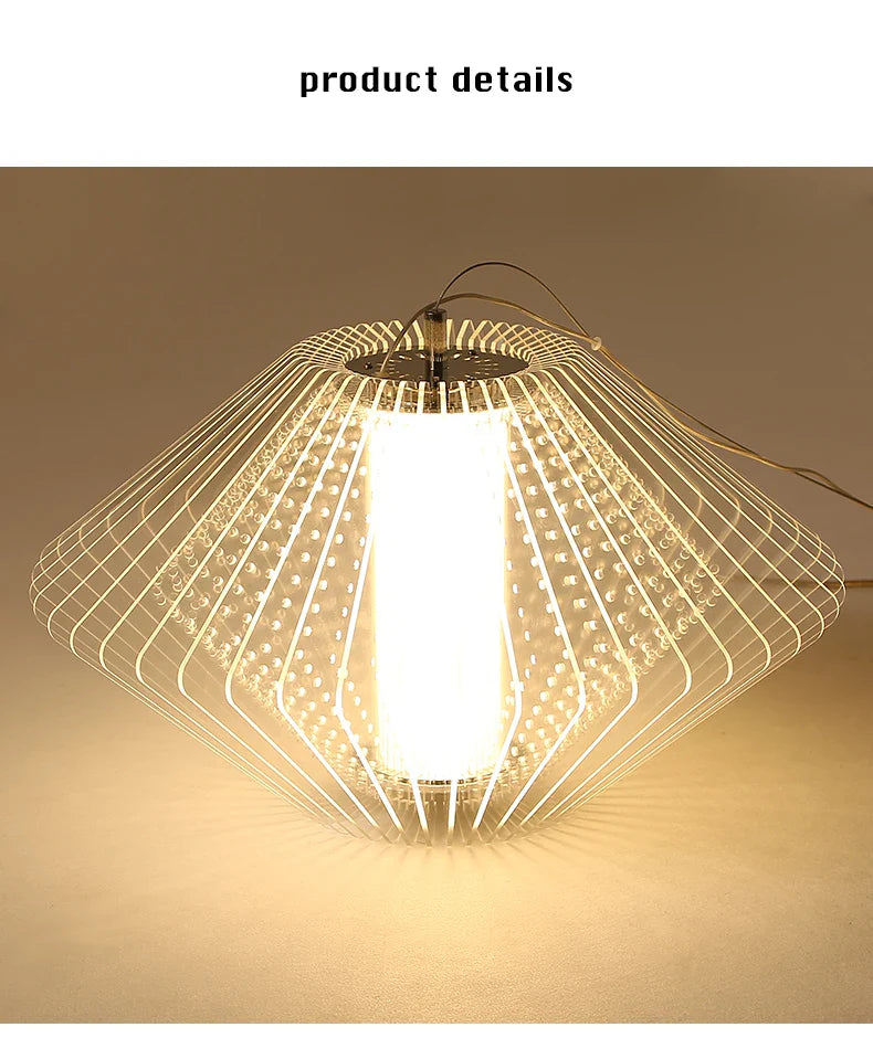 Modern Acrylic Pendant Lamp LED Simple Dandelion Hanging Light