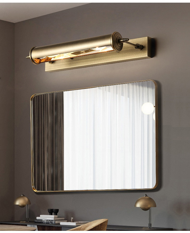 Wcus Vintage Bronze Bathroom Light