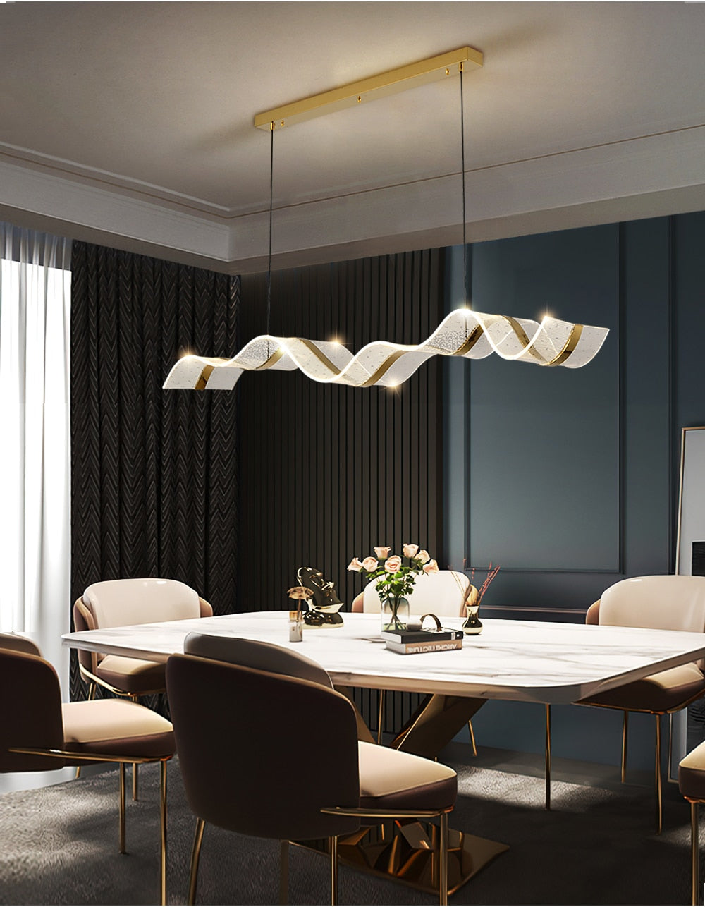 Ylk Linvee Modern Wave Pendant Light
