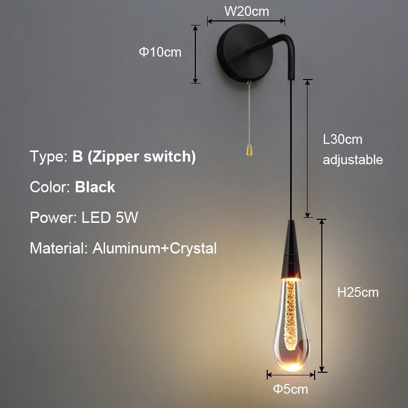 Blonche Post-Modern Crystal Wall Lights