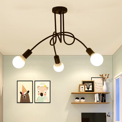 Xc Anon Retro Wrought Iron Chandelier
