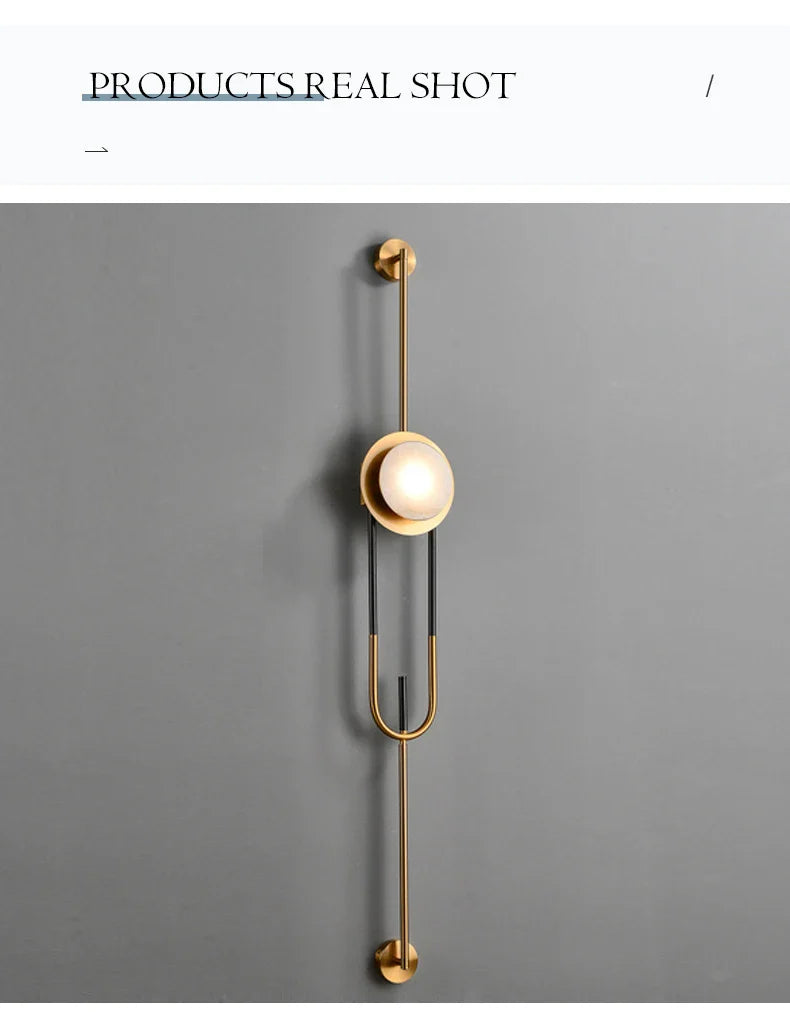 Marble Copper Luxury Wall Light