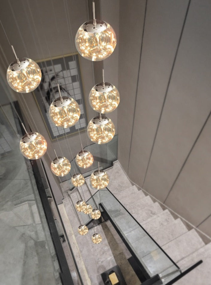 Yotal Modern Glass Ball Chandelier