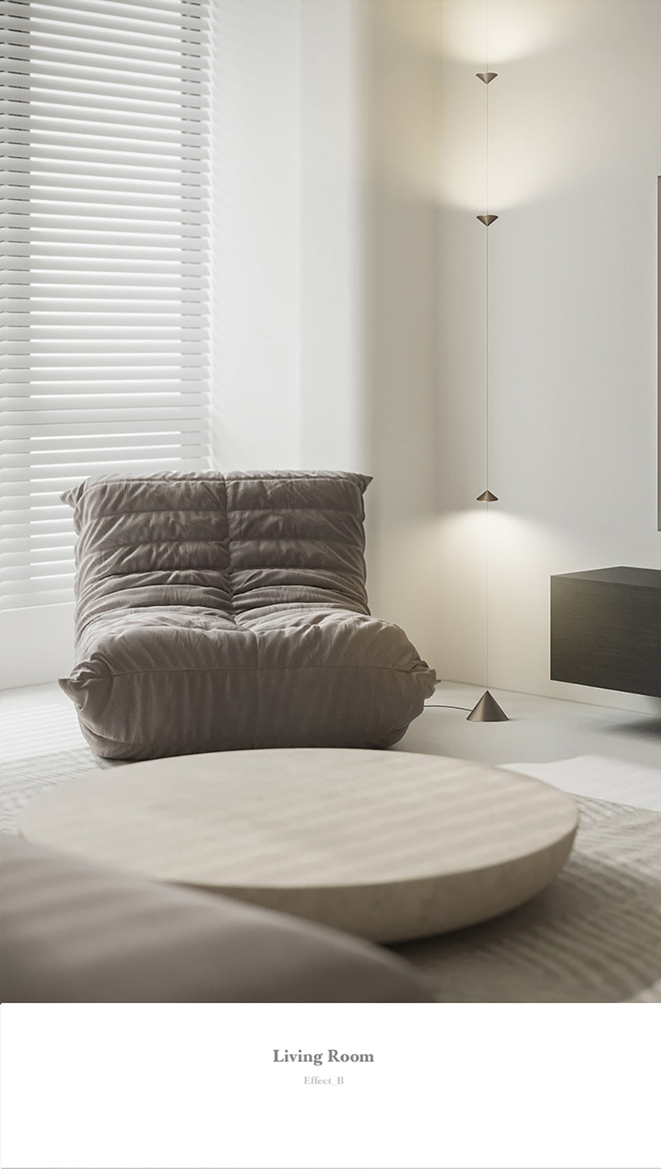AiS Pyra - Led  Floor Lamp Long Strip Hourglass Shape Anti-glare