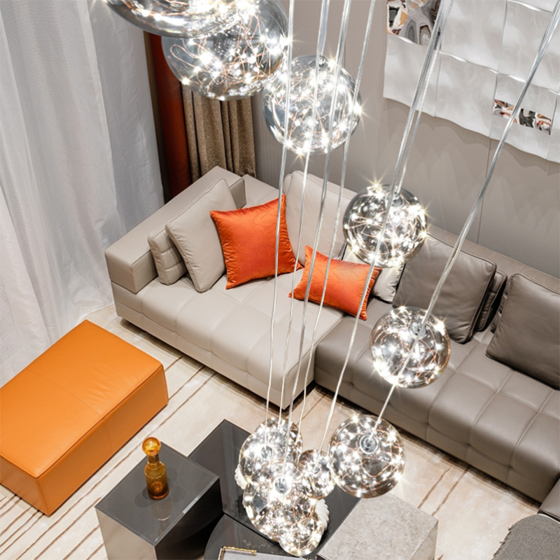 Yotal Modern Glass Ball Chandelier