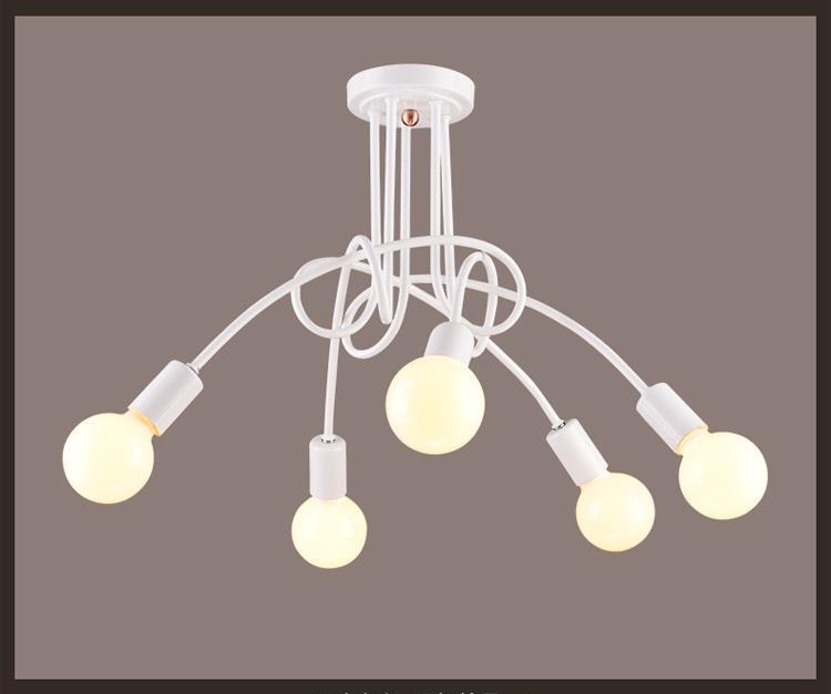 Xc Anon Retro Wrought Iron Chandelier