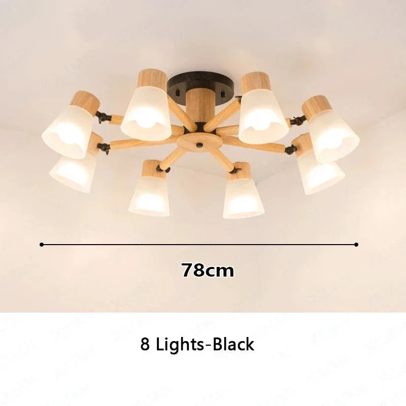 Wl Guay Nordic Wooden Chandelier