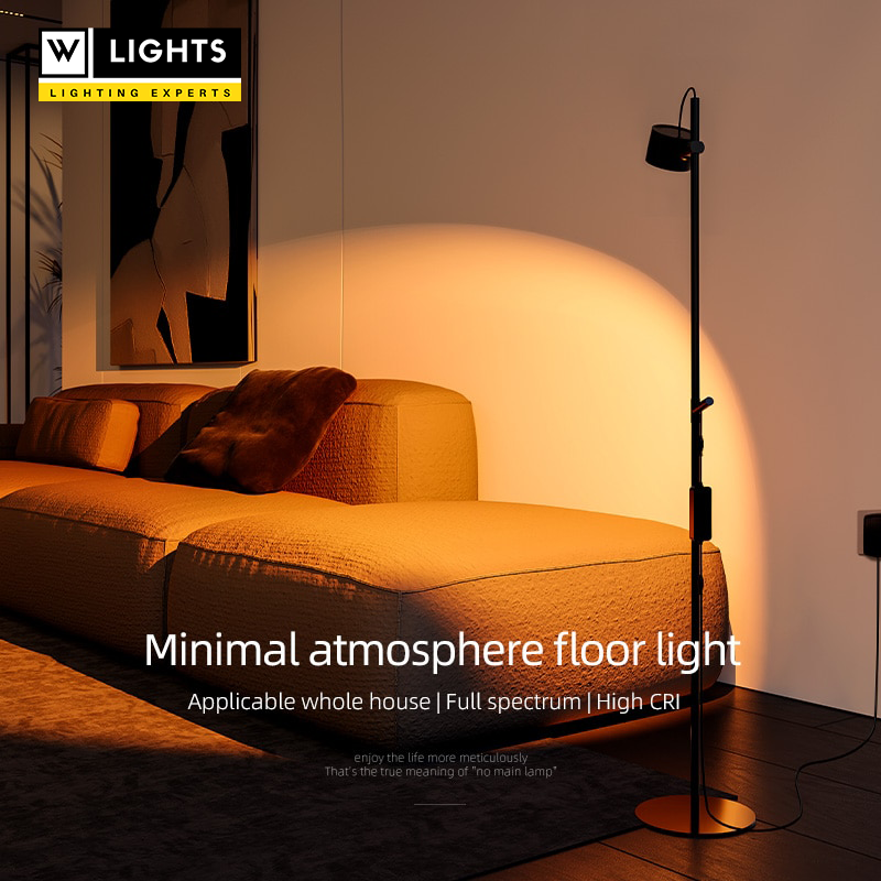 AiS Voorime - Floor Lamp Dimmable Remote Control Standing Light 360° Rotatable Ra97 Eye Protect