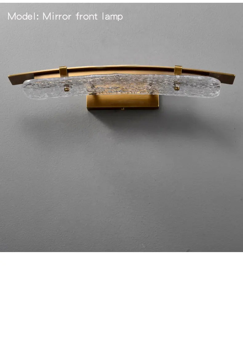 K9 Crystal Copper Wall Lamp Sink Mirror