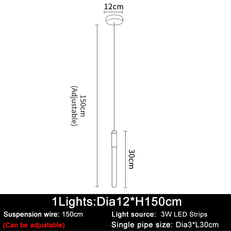 Ylk Stick Modern Luxury Chandelier