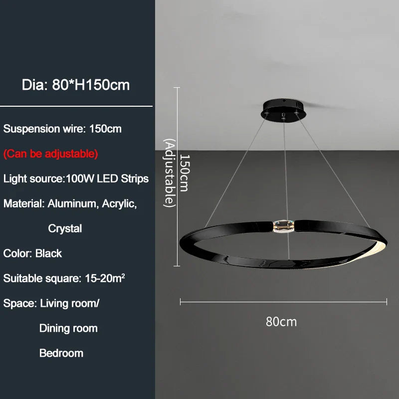 Ylk Bend Style Modern Chandelier