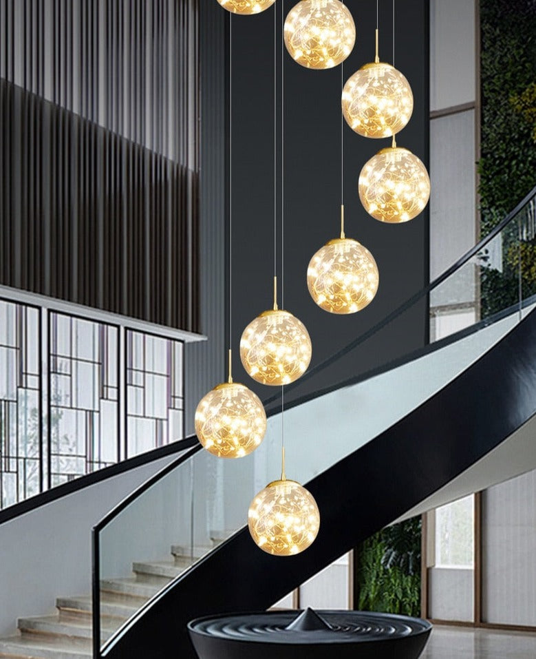 Yotal Modern Glass Ball Chandelier