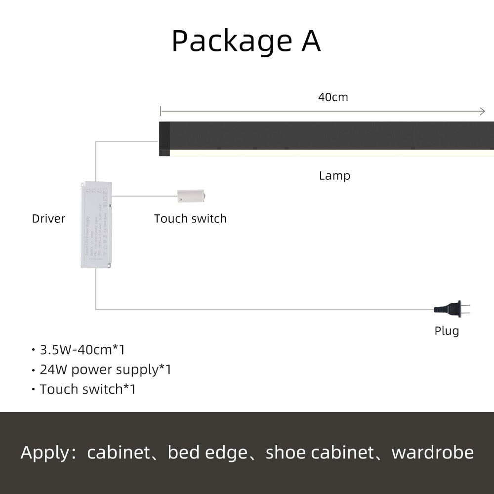AiS LED Cabinet Light Motion Sensor Magnetic Spliceable Night Lamp