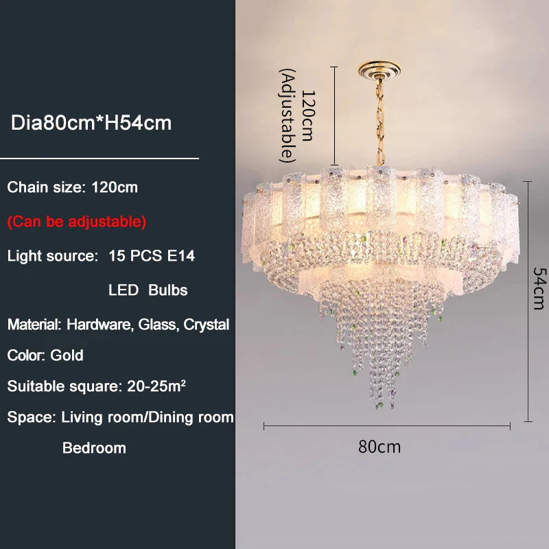 Ylk Kbale Luxury Crystal Chandelier