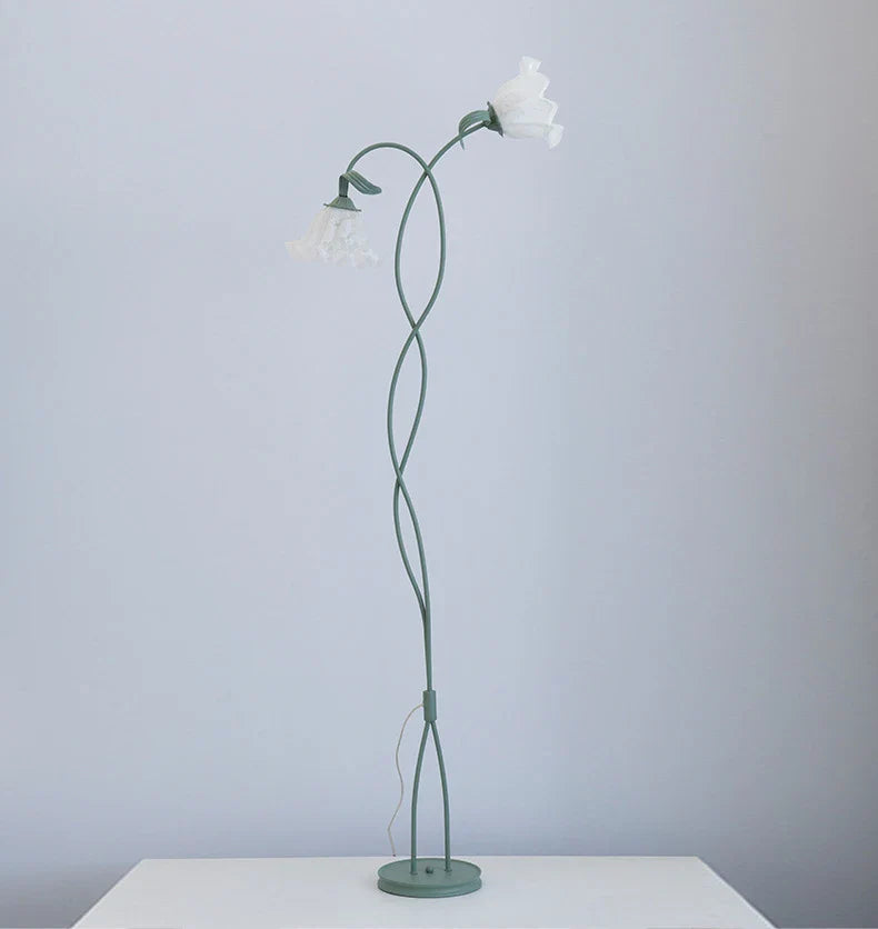 Vintage Pastoral Flower Table Lamp