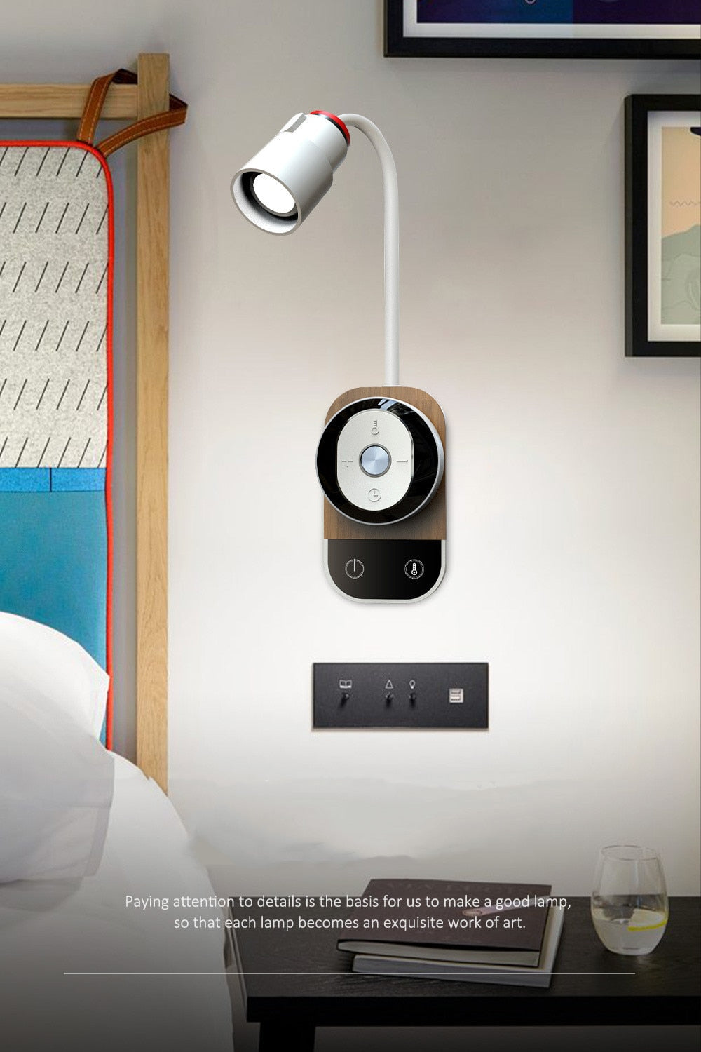LED Rechargeable Remote Control Light Eye Protection Magnetic Suction