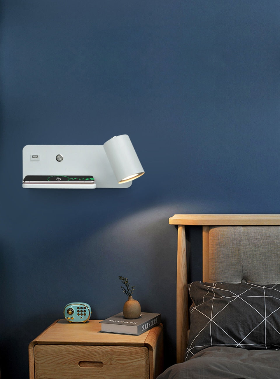 Yoe Modern USB Wireless Wall Light