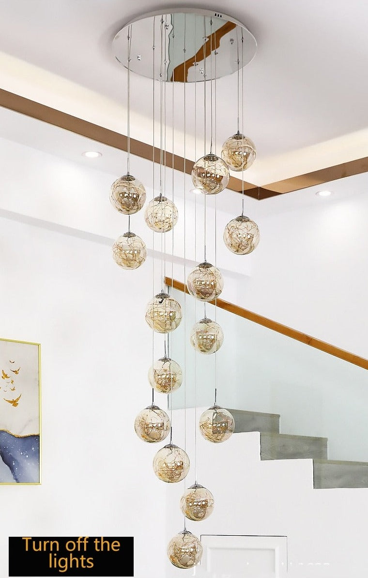 Yotal Modern Glass Ball Chandelier
