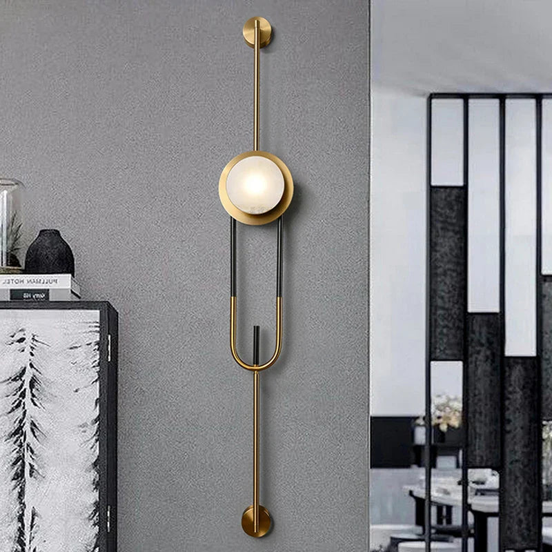 Marble Copper Luxury Wall Light