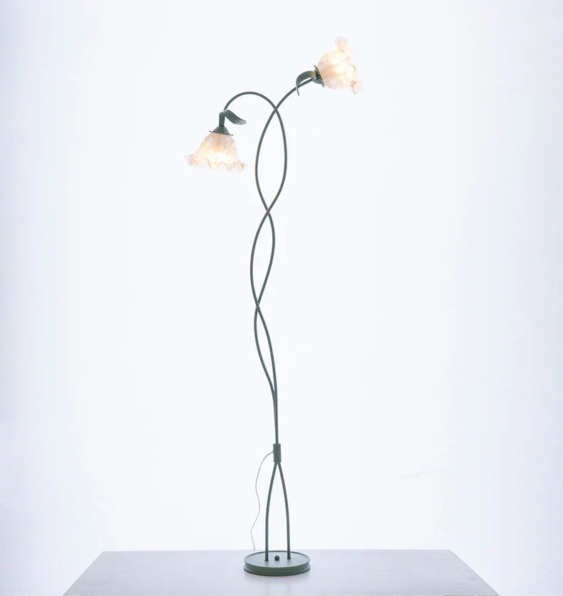 Vintage Pastoral Flower Table Lamp
