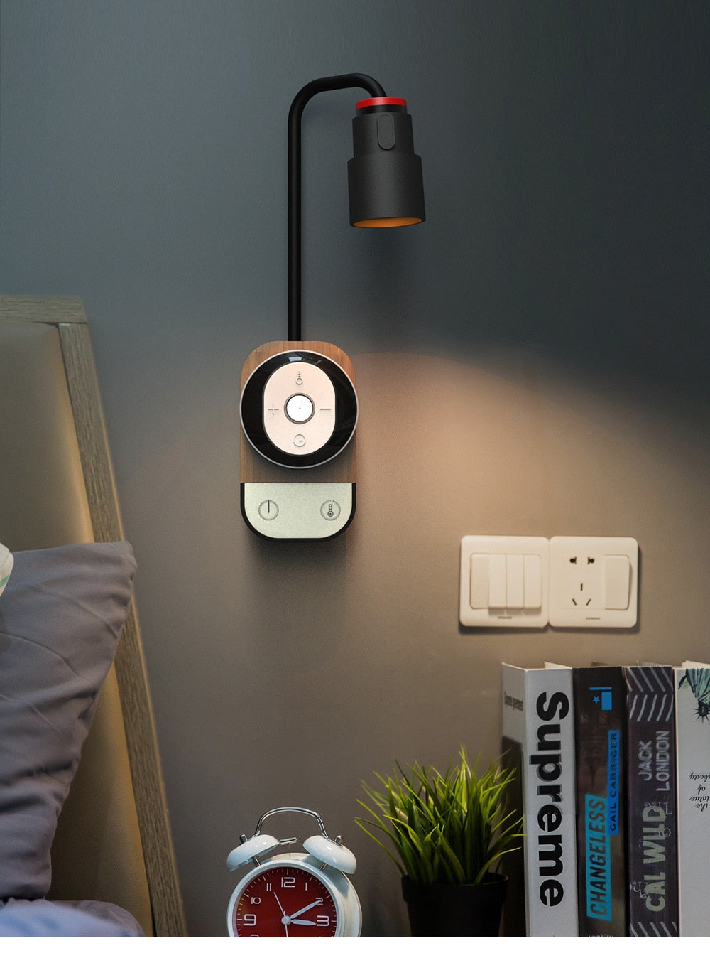LED Rechargeable Remote Control Light Eye Protection Magnetic Suction