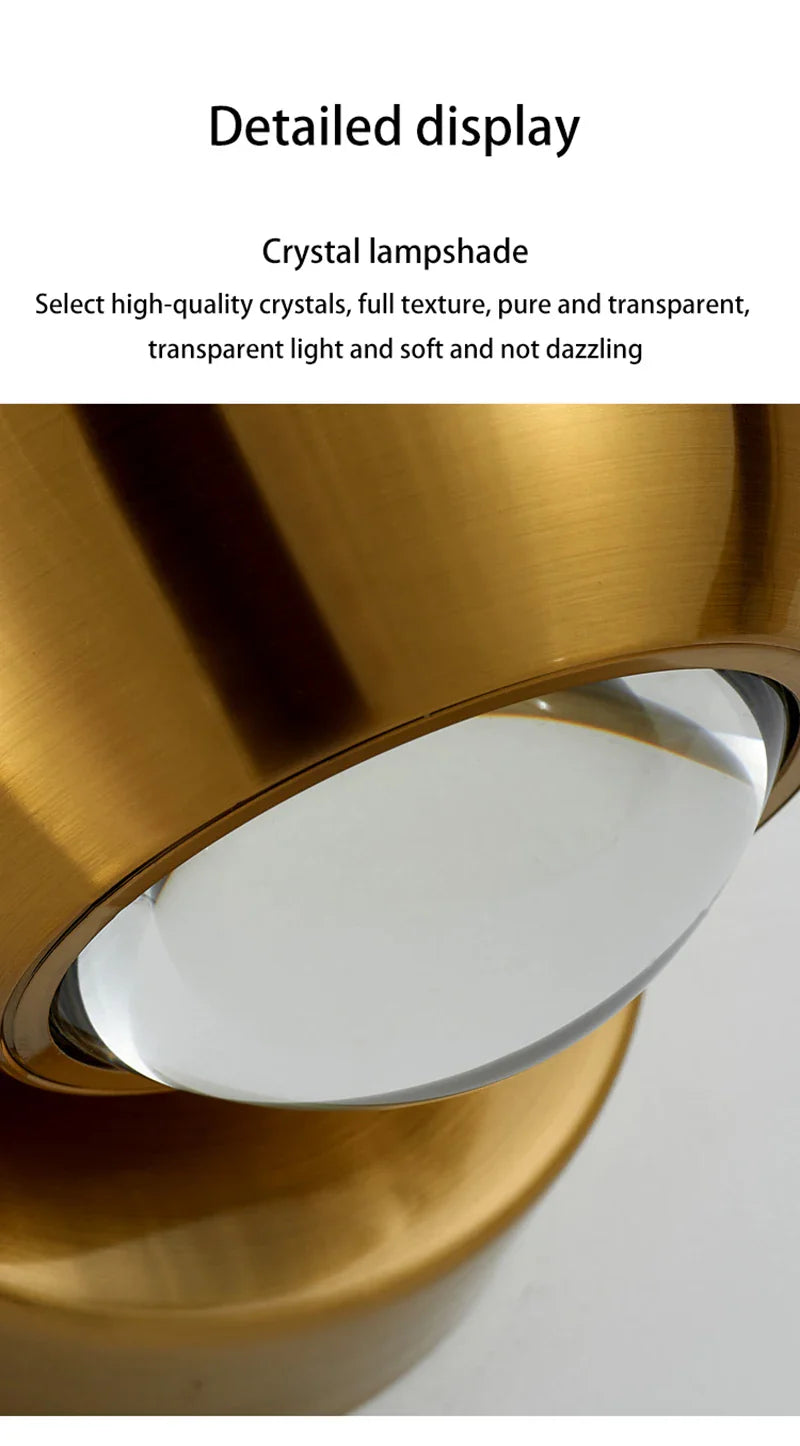 Orb Dual Designer Modern Art Aluminum Glass Decoration Wall Lamp