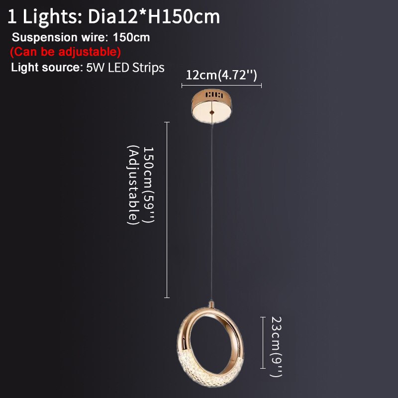 Ylk The Ring Modern Pendant Lamp