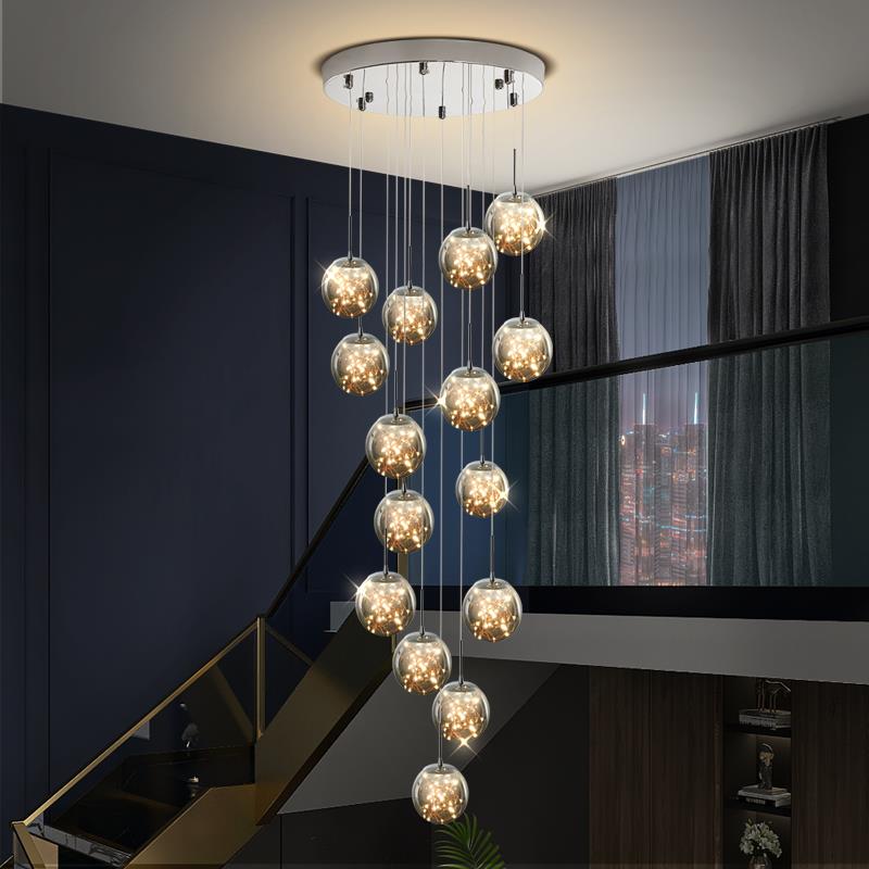 Yotal Modern Glass Ball Chandelier