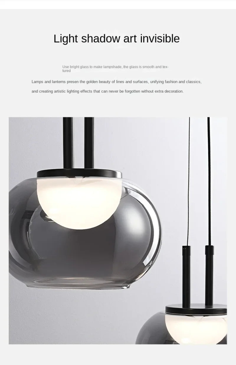 Modern Smoky Gray Pendant Lights