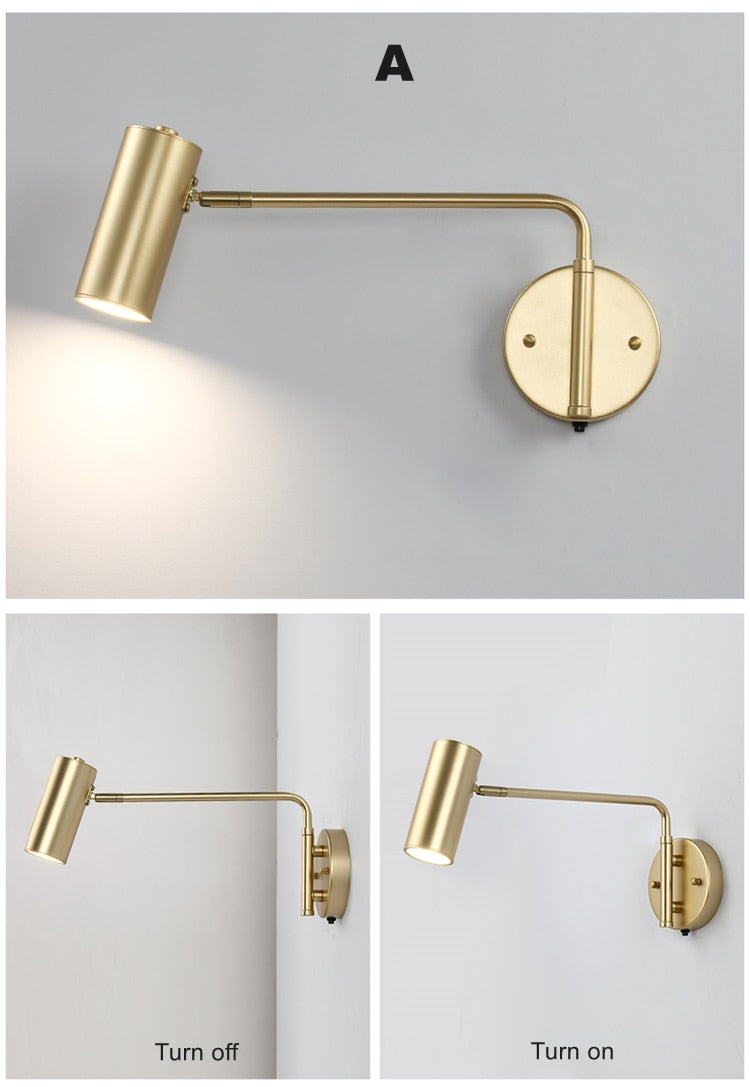 Modern Adjustable Swing Arm Lamp