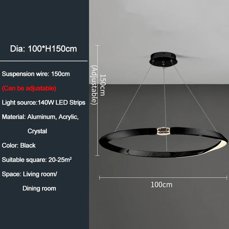 Ylk Bend Style Modern Chandelier