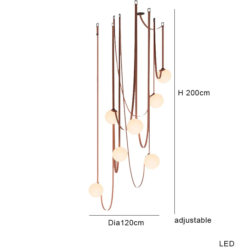 Privet Suspension Designer Chandelier Luminaire