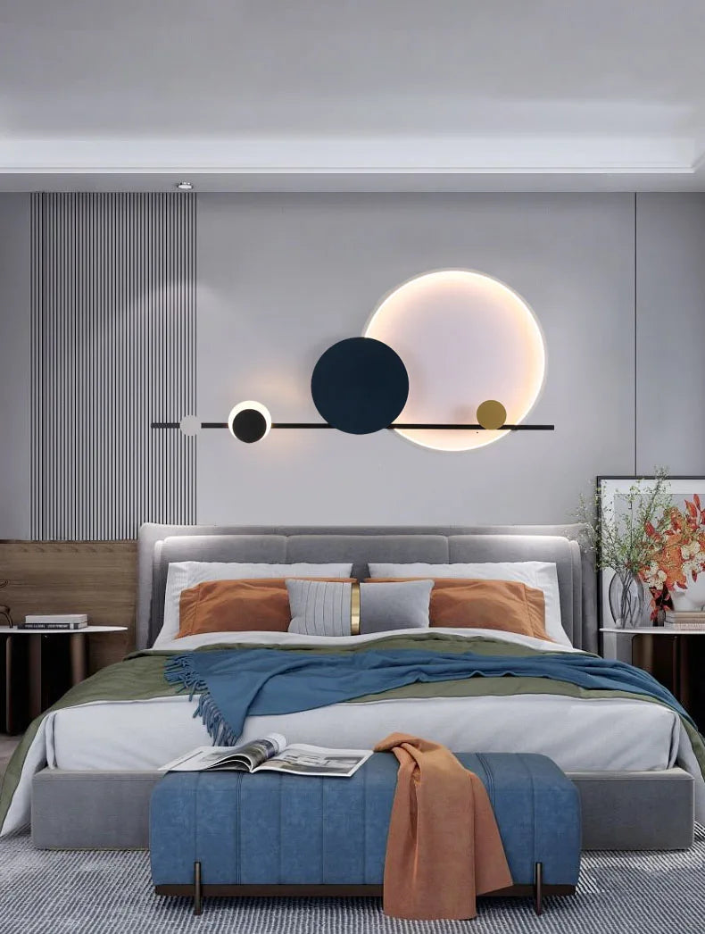 Cerative LED Wall Lights Hotel Lobby Living Room Bedroom Wall Lamps