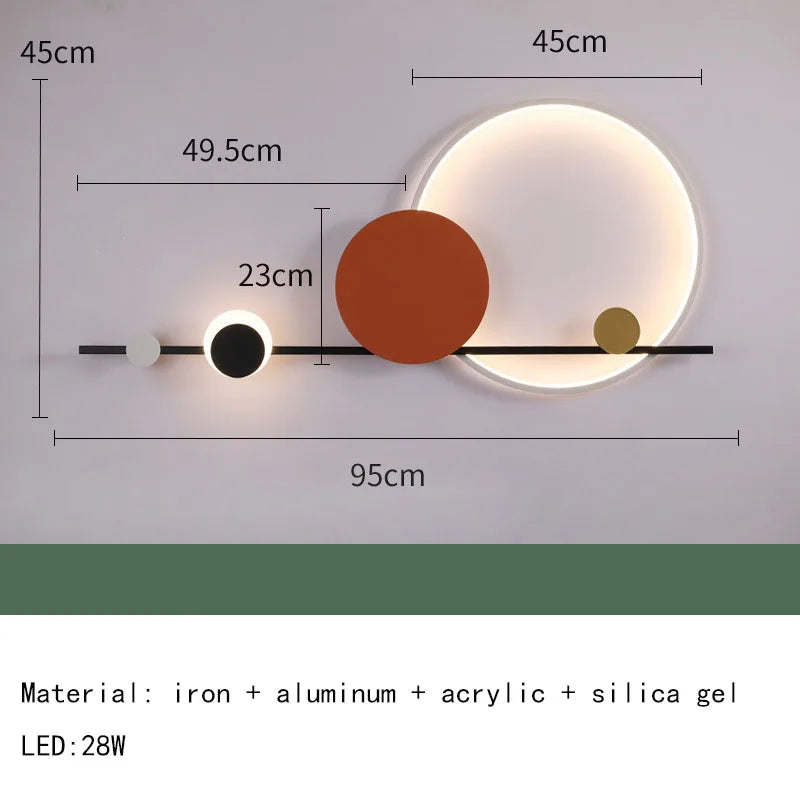 Cerative LED Wall Lights Hotel Lobby Living Room Bedroom Wall Lamps